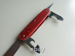 Faulty SAK Red Alox WENGER DELEMONT 1964 Pocketknife Swiss Army Knife 64 VTG