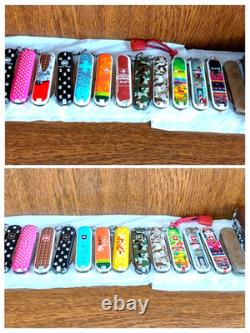 Featured Victorinox Classic and other limited edition Swiss Army knives. 15-piec