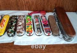 Featured Victorinox Classic and other limited edition Swiss Army knives. 15-piec