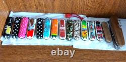 Featured Victorinox Classic and other limited edition Swiss Army knives. 15-piec