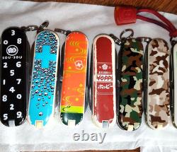 Featured Victorinox Classic and other limited edition Swiss Army knives. 15-piec
