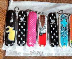 Featured Victorinox Classic and other limited edition Swiss Army knives. 15-piec