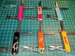 Featured Victorinox Classic and other limited edition Swiss Army knives. 15-piec