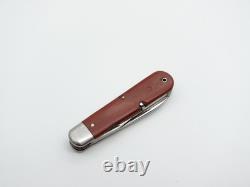 Fine Wengerinox Military Swiss Army Pocket Knife 52 (1952) SAK Wenger Brown