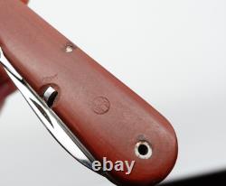 Fine Wengerinox Military Swiss Army Pocket Knife 52 (1952) SAK Wenger Brown