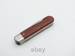 Fine Wengerinox Military Swiss Army Pocket Knife 52 (1952) SAK Wenger Brown