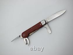 Fine Wengerinox Military Swiss Army Pocket Knife 52 (1952) SAK Wenger Brown