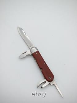Fine Wengerinox Military Swiss Army Pocket Knife 52 (1952) SAK Wenger Brown