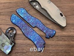 Flamed ALIEN engraved Titanium Swiss Army Knife SCALES for 111mm Victorinox USA