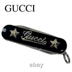 GUCCI X VICTORINOX Swiss Army Knife Stainless Black/Silver