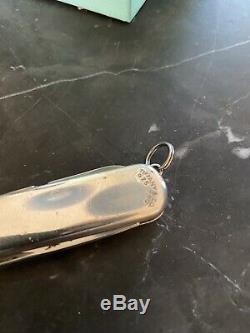 Genuine Tiffany & Co. 18k & Sterling Swiss Army Knife With Box No Reserve