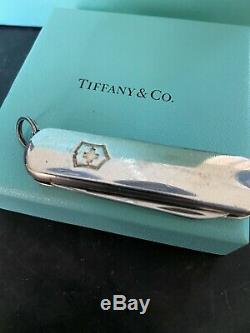 Genuine Tiffany & Co. 18k & Sterling Swiss Army Knife With Box No Reserve