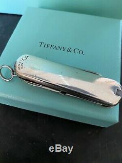 Genuine Tiffany & Co. 18k & Sterling Swiss Army Knife With Box No Reserve