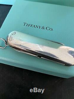 Genuine Tiffany & Co. 18k & Sterling Swiss Army Knife With Box No Reserve