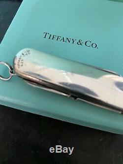 Genuine Tiffany & Co. 18k & Sterling Swiss Army Knife With Box No Reserve