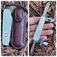 IWC Swiss Army Pocket Knife SAK by Victorinox w Leather Slip & Keychain Lanyard