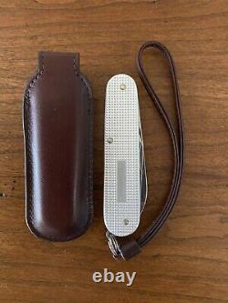 IWC Swiss Army Pocket Knife SAK by Victorinox w Leather Slip & Keychain Lanyard