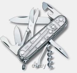 Kit Victorinox Climber 91mm Silver Tech (Knife, pouch, lanyard & Sharpener)