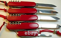 LOT of 5 VICTORINOX COLLECTORS GIFT SET SWISS ARMY MULTIFUNCTION POCKET KNIVES
