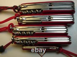 LOT of 5 VICTORINOX COLLECTORS GIFT SET SWISS ARMY MULTIFUNCTION POCKET KNIVES