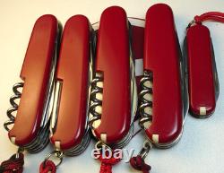 LOT of 5 VICTORINOX COLLECTORS GIFT SET SWISS ARMY MULTIFUNCTION POCKET KNIVES