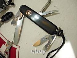 LOT of 5 VICTORINOX RARE BLACK COLLECTORS GIFT SET SWISS ARMY POCKET KNIVES SAK