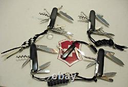 LOT of 5 VICTORINOX RARE BLACK COLLECTORS GIFT SET SWISS ARMY POCKET KNIVES SAK