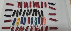 LOT of 50 SWISS ARMY VICTORINOX 58mm Keychain knives HEAVY WEAR 6-13/ lot 2