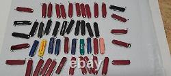 LOT of 50 SWISS ARMY VICTORINOX 58mm Keychain knives HEAVY WEAR 6-13/ lot 2