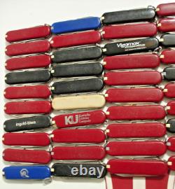 LOT of 50 VICTORINOX 58mm CLASSIC & SD MULTI-FUNCTION SWISS ARMY POCKET KNIVES