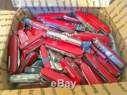 Large Lot Of 170 Swiss Army Victorinox Wenger Folding Pocket Knives