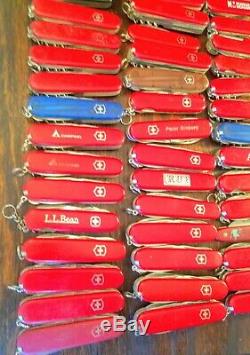 Large Lot Of 170 Swiss Army Victorinox Wenger Folding Pocket Knives