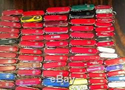 Large Lot Of 170 Swiss Army Victorinox Wenger Folding Pocket Knives