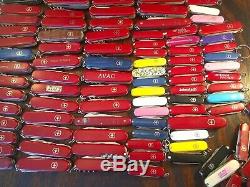 Large Lot Of 170 Swiss Army Victorinox Wenger Folding Pocket Knives