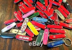 Large Lot Of 170 Swiss Army Victorinox Wenger Folding Pocket Knives