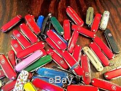 Large Lot Of 170 Swiss Army Victorinox Wenger Folding Pocket Knives