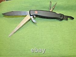 Large Wenger Delemont 6 Blade Swiss Army Knife Main Blade Side Lock