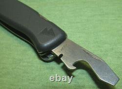 Large Wenger Delemont 6 Blade Swiss Army Knife Main Blade Side Lock