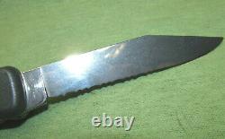 Large Wenger Delemont 6 Blade Swiss Army Knife Main Blade Side Lock