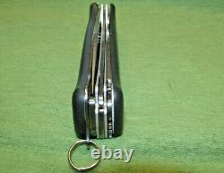 Large Wenger Delemont 6 Blade Swiss Army Knife Main Blade Side Lock