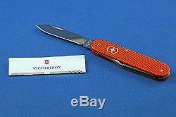 Limited Edition Victorinox Swiss Army Cadet Orange Aluminum Alox Knife Knives