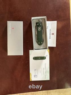 Limited Victorinox Alox Minichamp green 73/100 With Certificate