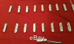 Lot 31 SWISS ARMY KNIVES Tiffany & Co Sterling Silver 18k Gold VICTORINOX WENGER