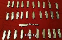 Lot 31 SWISS ARMY KNIVES Tiffany & Co Sterling Silver 18k Gold VICTORINOX WENGER
