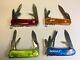 Lot 4x Translucent Swiss Army Knife by Wenger Multi Tools 85MM green/red/blue/or