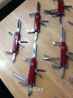 Lot Of 10 Victorinox Swiss Army Knives Collectors Lot