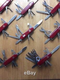 Lot Of 11 Victorinox Swiss Army Knives Collectors Lot