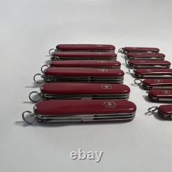 Lot Of 18 Victorinox Wenger Swiss Army Pocket Knives Knife Clean Complete