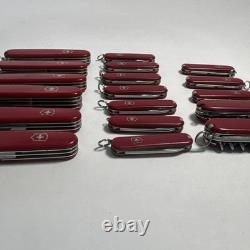 Lot Of 18 Victorinox Wenger Swiss Army Pocket Knives Knife Clean Complete