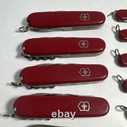Lot Of 18 Victorinox Wenger Swiss Army Pocket Knives Knife Clean Complete